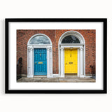 Extra large abstract art print featuring a colorful, textured design on a black framed canvas, ideal for living room decor.