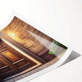 Extra large wall art featuring line art flowers in black on a white background, ideal for large living room decor.