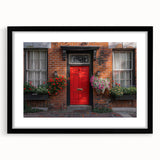 Extra large abstract art print featuring vibrant, textured colors on a black framed canvas, ideal for living room decor.