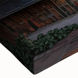 Black and white photograph of an ornate door, printed on large stretched canvas, suitable for bedroom wall decor.