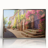 Art deco poster featuring a geometric door design in silver and black tones on acrylic, ideal for modern nursery wall art.