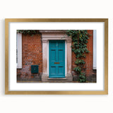 Textured abstract art print depicting a geometric pattern in gold and white, framed with a gold mat, ideal for bedroom art.