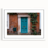 Extra large abstract art print featuring textured patterns in neutral tones, framed with a white mat.