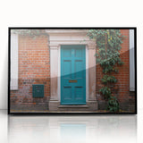 Large abstract wall art featuring a mid-century modernist design in black and white tones on a framed acrylic panel.