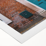 Art Deco poster featuring a geometric doorway design in monochrome, printed on rolled canvas, suitable for dining room decor.