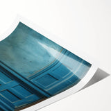 Extra large wall art featuring line art flowers on a rolled print, suitable for large living room decor.