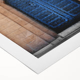 Art deco poster featuring a monochrome architectural door design on rolled canvas, suitable for dining room wall decor.