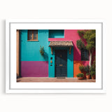 Extra large abstract art print featuring textured patterns in neutral shades, framed in white, ideal for living room decor.