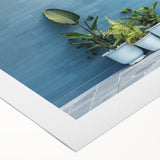 Art deco poster featuring a stylized architectural door design in monochrome, on rolled canvas.