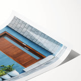 Extra large wall art featuring line art flowers in black on white, rolled print format, suitable for large living room decor.