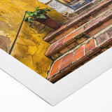 Art deco poster featuring a geometric door design in black and gold on rolled canvas, suitable for dining room wall art.