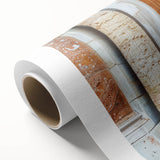 Art Deco style poster of an ornate door, in muted gold and black tones on rolled canvas, ideal for nursery wall art.