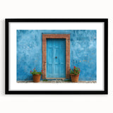 Extra large abstract art print featuring vibrant, colorful textured design on a black framed canvas.