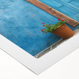 Art deco poster featuring a geometric pattern in black and gold on rolled canvas, suitable for dining room decor.