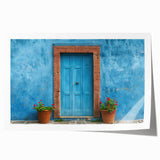 Extra large rolled print of a floral door design in muted earth tones, suitable for art wall dining room.