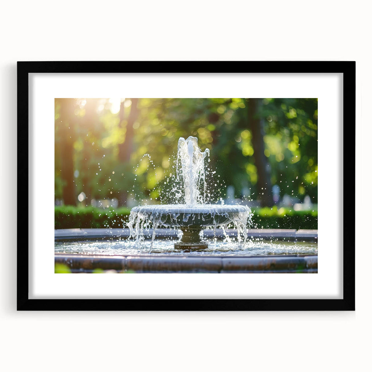 Extra large abstract art print featuring a colorful, textured design on a framed black mat, ideal for living room decor.