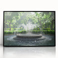 Large abstract wall art featuring a mid-century modernist design in black and white on a framed acrylic.