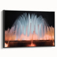 Extra large framed canvas featuring textured, colorful abstract art with black accents, ideal for living room decor.