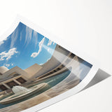 Extra large rolled print featuring line art flowers in monochrome, ideal for large living room wall art.