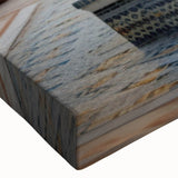 Large art canvas featuring a black and white landscape painting of a fountain, ideal for bedroom wall decor.