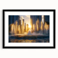 Extra large abstract art print featuring vibrant, colorful textures on a black framed canvas, ideal for living room decor.
