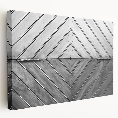 Large abstract architecture canvas print in neutral gray tones, ideal for kitchen wall art.