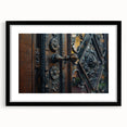 Extra large abstract art print featuring vibrant, colorful textures on a black framed canvas, ideal for living room decor.