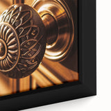 Framed canvas featuring textured, colorful abstract design with black accents, ideal for living room decor.