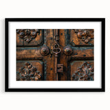 Extra large abstract art print featuring vibrant, colorful textured patterns on a black framed canvas.