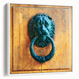 Framed canvas depicting a vintage black and white landscape, ideal for bedroom wall decor.