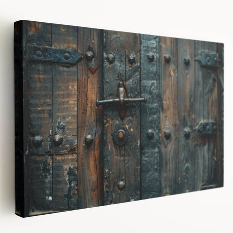 Large canvas print featuring a detailed architectural blueprint, ideal for kitchen wall art.