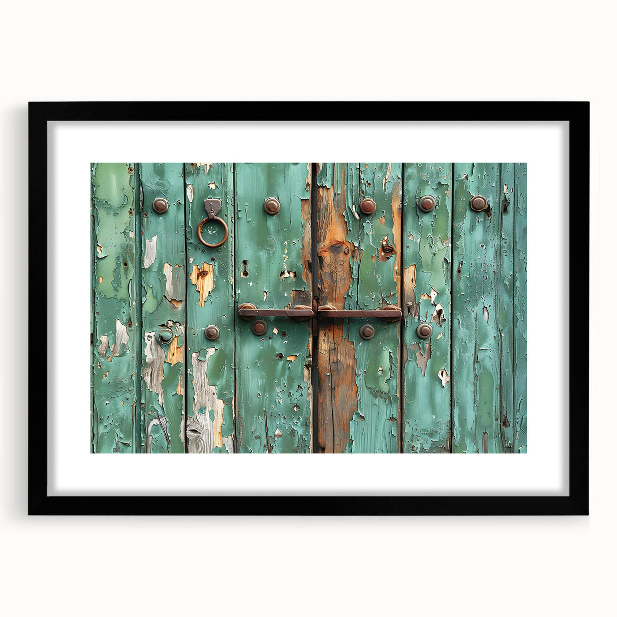 Extra large abstract art print featuring vibrant, colorful textures on a black framed canvas, ideal for living room decor.