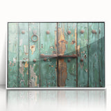 Large art print of a mid-century modernist architecture design in acrylic, framed, ideal for modern art wall decor.