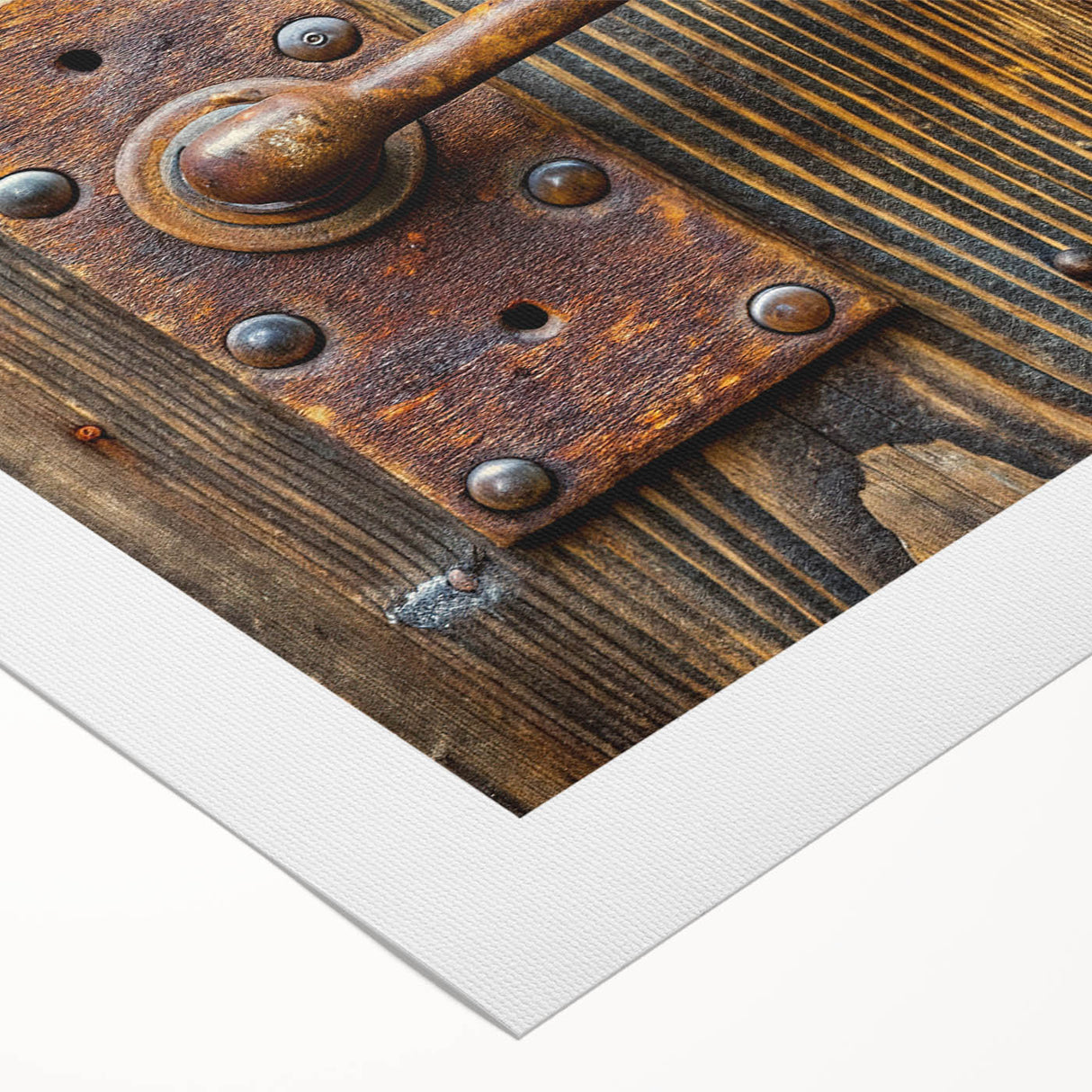 Art deco poster featuring geometric patterns and metallic colors on rolled canvas, suitable for dining room decor.
