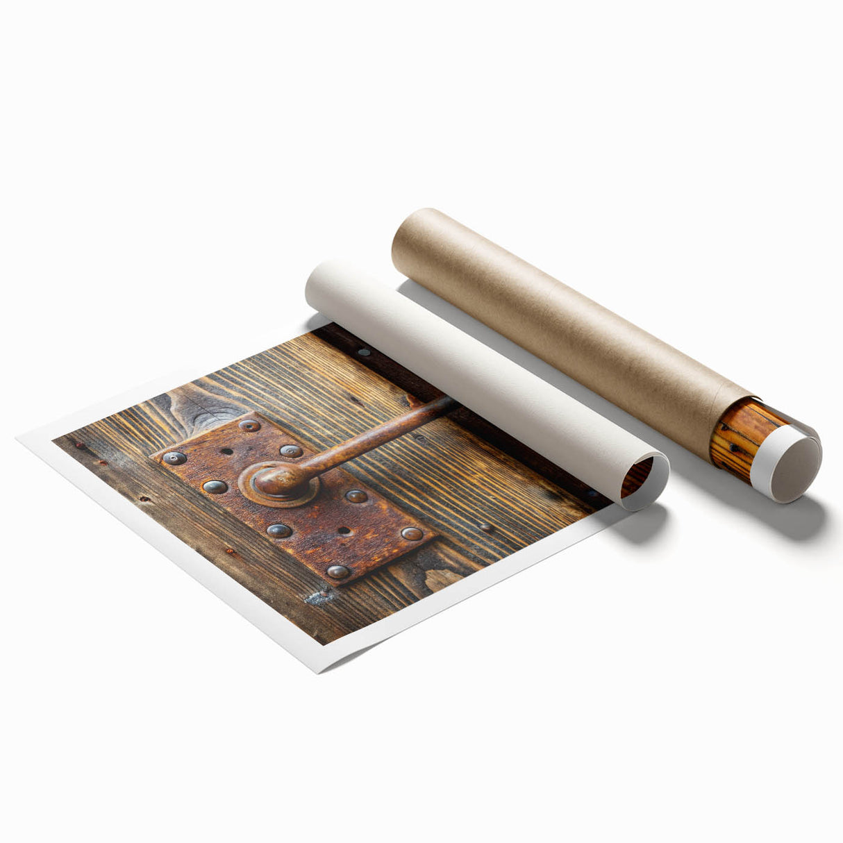 Extra large rolled print featuring a grayscale floral design, suitable for classy bathroom or large living room decor.