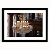 Extra large abstract art print on canvas, featuring vibrant, textured strokes of multiple colors.