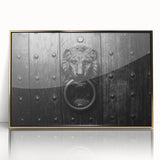 Mid-century modernist art of geometric shapes in gold and black acrylic, ideal for nursery or office wall decor.