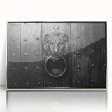 Art deco poster of geometric shapes in silver and black, acrylic print framed, suitable for modern art wall decor or nursery.