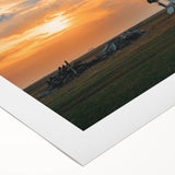 Art Deco poster featuring geometric patterns and metallic colors on a rolled canvas, suitable for dining room wall art.