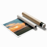 Extra large rolled print of a minimalist floral design in soft pastel shades, ideal for classy bathroom wall art.