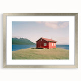 Textured abstract art print in neutral shades, displayed in a silver frame with mat, suitable for bedroom decor.