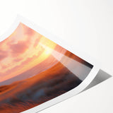 Extra large rolled print featuring line art flowers in black on a white background, suitable for large living room decor.