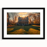 Extra large abstract art print featuring a vibrant array of colors on textured canvas, framed in black.