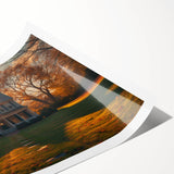 Extra large wall art featuring line art flowers in monochrome, printed on rolled canvas.