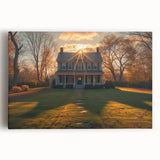 Black and white architectural sketch of classical buildings on stretched canvas, ideal for kitchen wall art or bedroom decor.