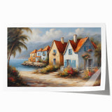 Extra large rolled print of a floral art depicting colorful blossoms, ideal for art wall dining room or bathroom decor.