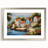 Textured abstract art print of architectural designs in muted gray tones on a framed canvas, suitable for bedroom decor.