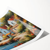 Extra large wall art featuring line art flowers in black on white, rolled print format, ideal for large living room decor.