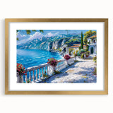 Extra large abstract art print featuring textured designs in muted earth tones on a framed canvas.