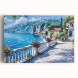 Black and white photo of varied architectural house designs on stretched canvas, suitable as large kitchen wall art.